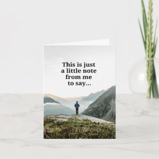 Fatherless Father's Day - Mountain Vertical Card