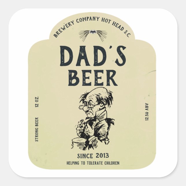 Father's beer label (Front)