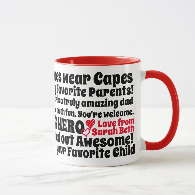 Fathers Birthday Funny Quotes Wishes from Daughter Mug (Right)