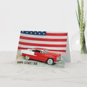 Father's Day 1955 Chevy Car Map Card