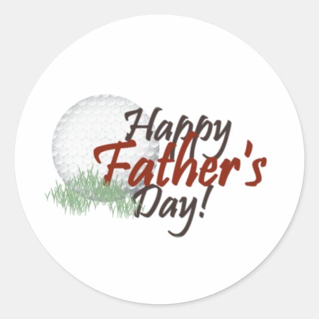 fathers Day 1 Classic Round Sticker (Front)