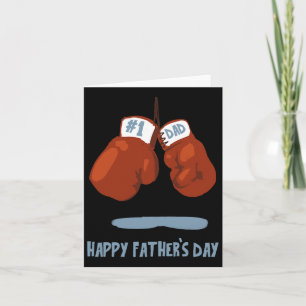 Father's Day #1 Dad Boxing Gloves Card