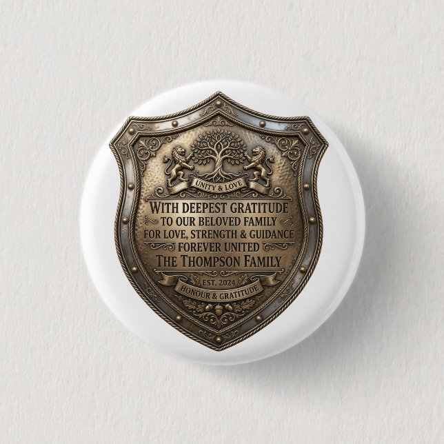 Father's Day 1 Inch Round Button (Front)