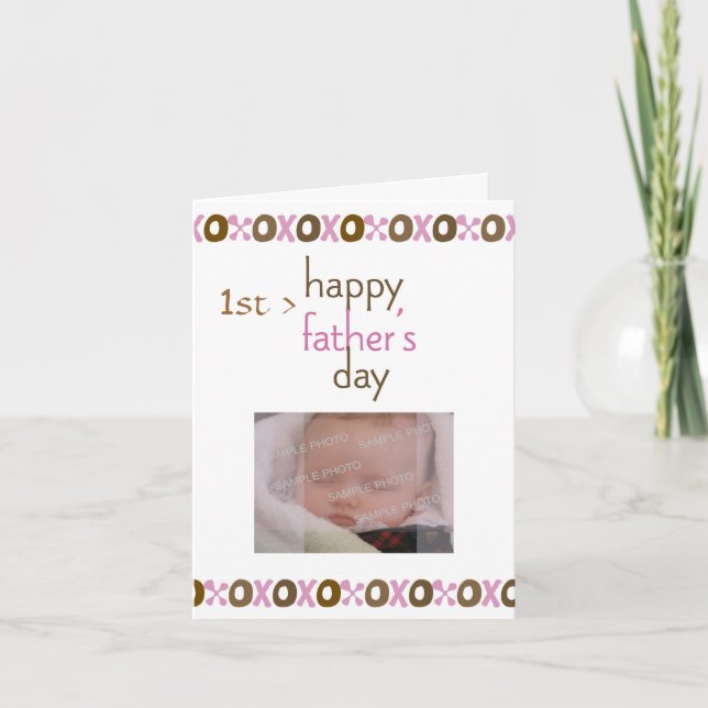 Father's Day 1st Photo Card (Front)