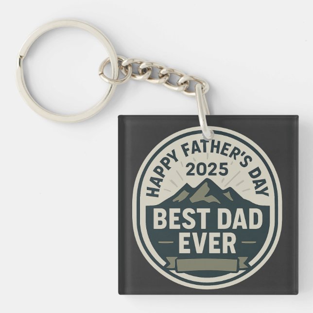 Father's day 2025 keychain (Front)