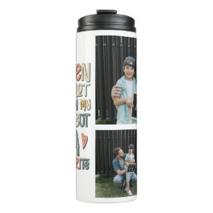 Father's Day 3 Photo Collage Thermal Tumbler