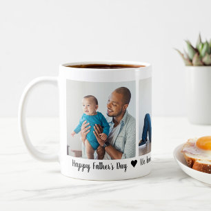 Father's Day 3 Photo Personalized Coffee Mug
