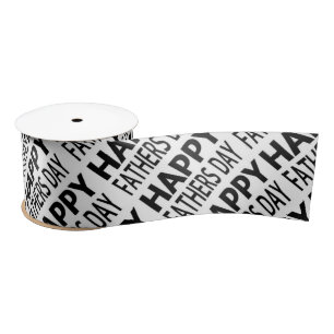 Father's Day 3" Wide Satin Ribbon, 2 Yard Spool Satin Ribbon
