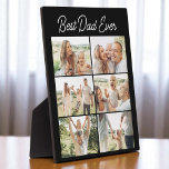 Father's Day 6 Photo Collage Best Dad Ever  Plaque<br><div class="desc">Celebrate everything that makes Dad amazing with this 6 photo collage plaque, designed for Father’s Day. Featuring a bold Best Dad Ever message and space for six meaningful family photos, this personalized display is a heartfelt keepsake he will treasure for years. Whether it is pictures of the kids, favourite memories,...</div>