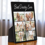 Father's Day 6 Photo Collage Best Daddy Ever  Plaque<br><div class="desc">Celebrate Fathers Day with this custom 6 photo collage plaque designed to honour the Best Daddy Ever. Personalize it with six favourite moments to create a heartfelt display he can keep forever. Printed on smooth, high-quality wood, this modern keepsake makes a meaningful gift for his desk, shelf, or home office....</div>