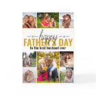 Fathers Day 8 Photo Collage Personalized Card