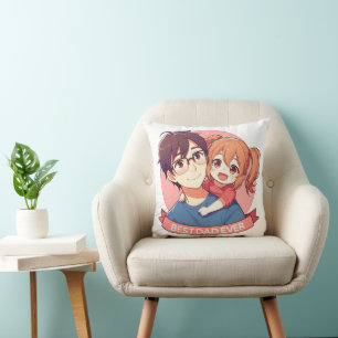 Father's Day - A father and his daughter Throw Pillow