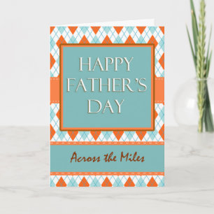 Father's Day, Across the Miles, Argyle Design Card