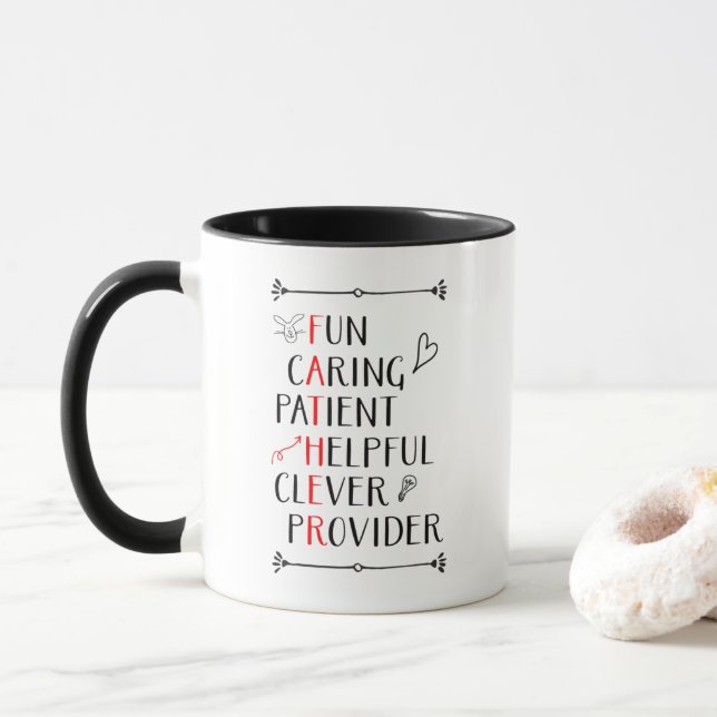 Father's Day Acrostic Custom Year Mug (With Donut)