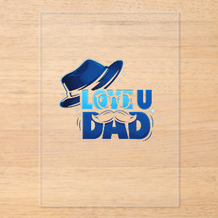 father's day acrylic invitations
