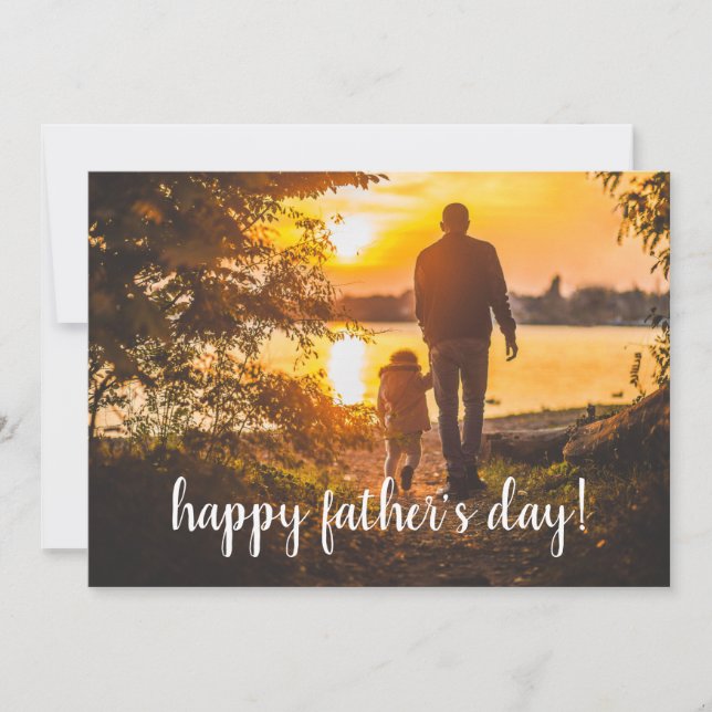 Father's Day add your own photo Card (Front)