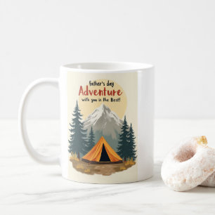 Fathers Day Adventure Camping Theme  Coffee Mug