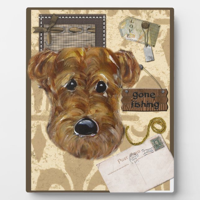 FATHER'S DAY AIREDALE PLAQUE (Front)
