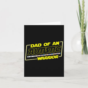 Father's Day Autism Warrior Awareness Dad For Men Card