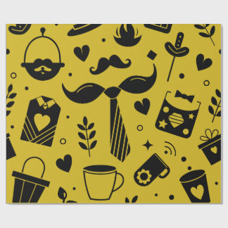 Fathers day background wrapping paper