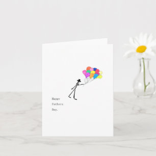 Fathers Day Balloons Card