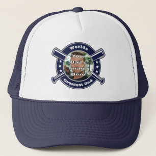 Fathers Day Baseball Themed Customized Trucker Hat