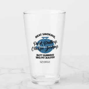 Fathers Day BBQ Dad Personalized Funny Gag Glass