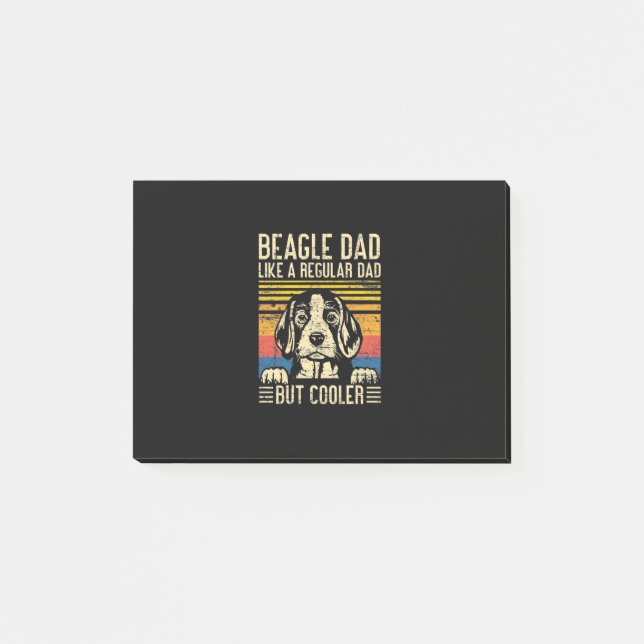 Father's Day | Beagle Dog Dad Post-it Notes (Front)