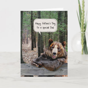 Father's Day Bear In a Forest  Card