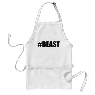 Fathers Day BEAST funny BBQ Standard Apron