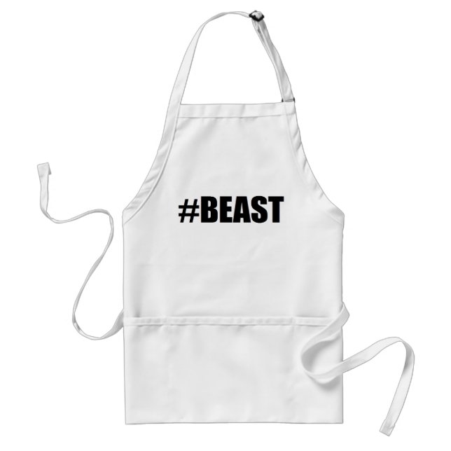 Fathers Day BEAST funny BBQ Standard Apron (Front)