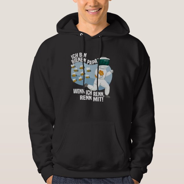 Father's Day Beekeeper Drone Honey Bee Hoodie (Front)