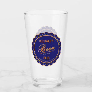 Father's Day Beer Bottle Cap Pub Glass