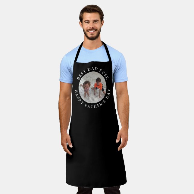 Fathers Day Best Dad BBQ Cooking Apron (Worn)