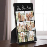 Father's Day Best Dad Ever Custom 6 Photo Collage Plaque<br><div class="desc">Honour the man who means the most with this Fathers Day Best Dad Ever 6 photo collage plaque. Customize it with six cherished memories to create a one-of-a-kind gift that speaks from the heart. Whether it is family adventures, silly moments, or quiet smiles, this plaque turns them into a timeless...</div>