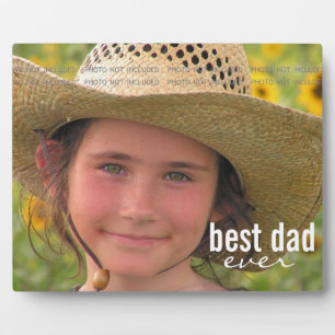 Father's Day Best Dad Ever Custom Photo Plaque