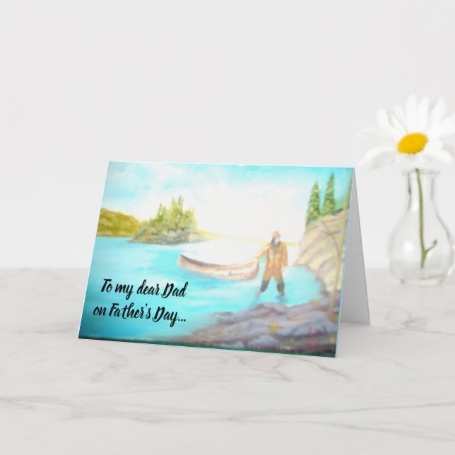 Father's Day Best Dad Ever Greeting Card (Small Plant)
