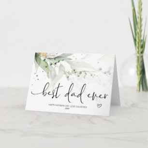 Fathers Day Best Dad Ever Unique Gift Daughter Card