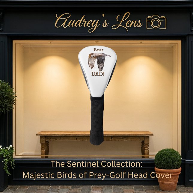 Father's Day "Best Dad" Hawk  Golf Head Cover (Creator Uploaded)