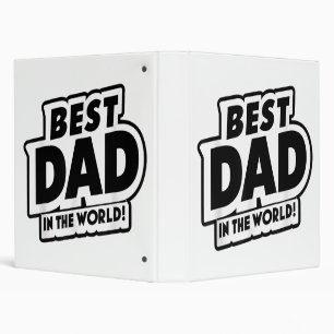 Father's Day Best Dad In The World Binder
