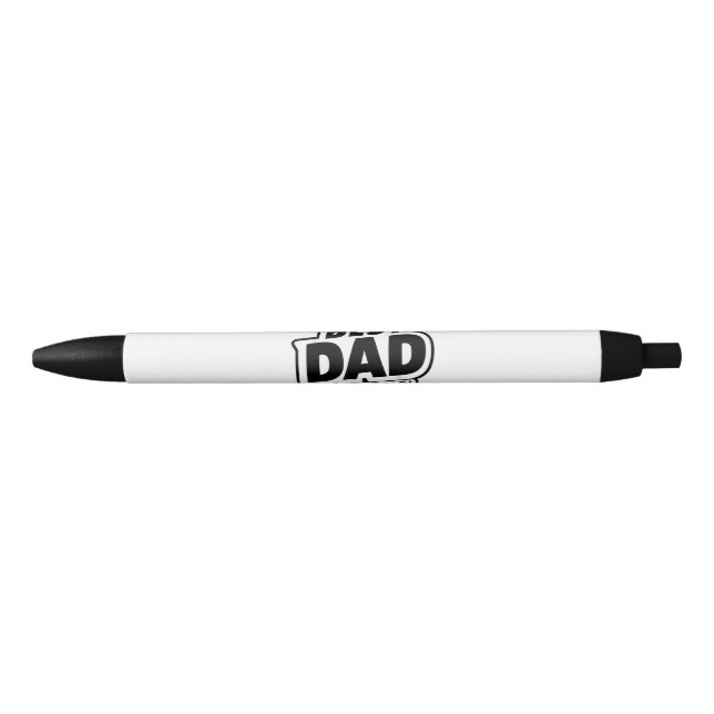 Father's Day Best Dad In The World Black Ink Pen (Front)