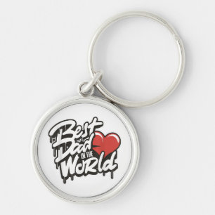 Father's Day Best Dad In The World Keychain