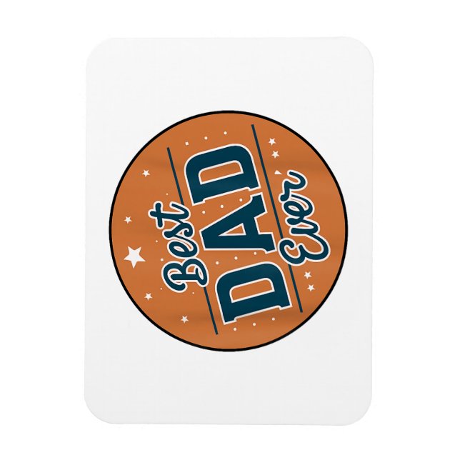 Father's Day Best Dad In The World Magnet (Vertical)