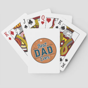 Father's Day Best Dad In The World Playing Cards