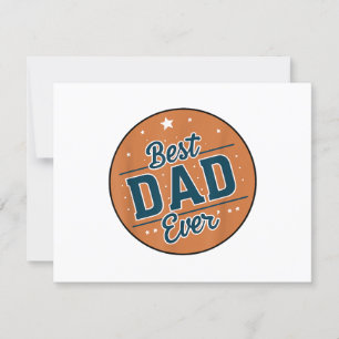Father's Day Best Dad In The World RSVP Card