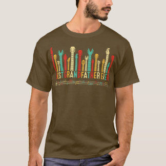 Fathers Day Best Grandfather Ever Guitar Lover Gui T-Shirt