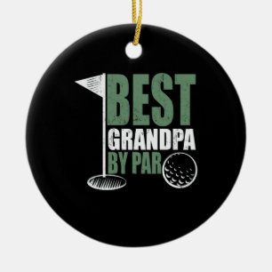 Father's Day Best Grandpa By Far Ceramic Ornament