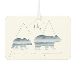 Father's Day Best Papa Bear Air Freshener
