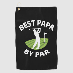 Father's Day Best Papa By Par Golf Towel
