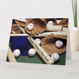 Father's Day Big Greeting Card/Baseball Card